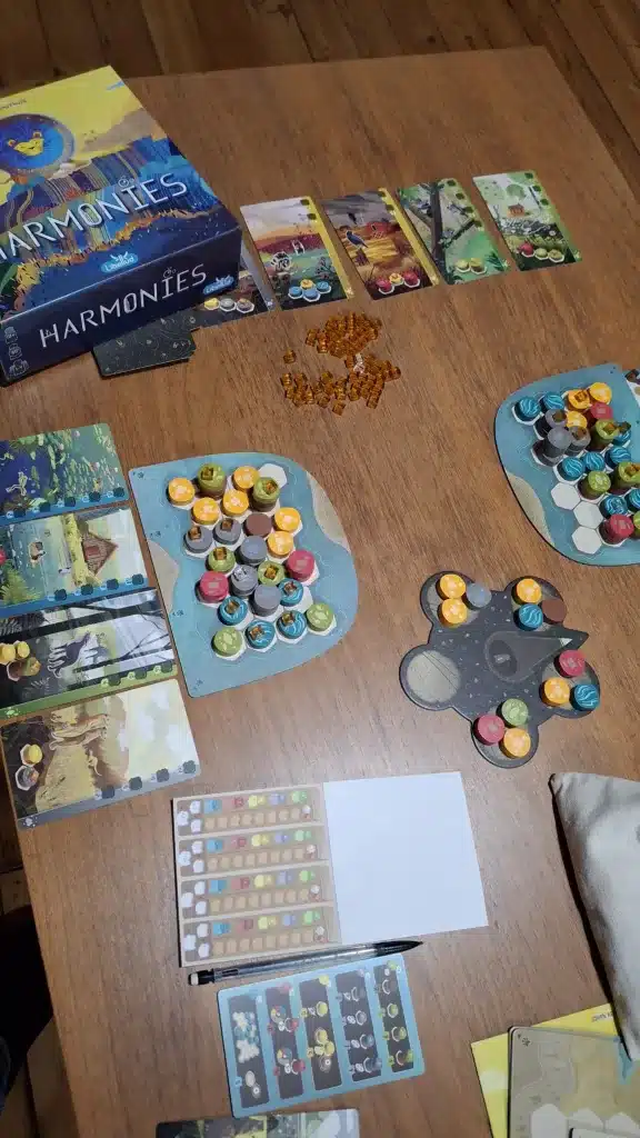 Exemple de partie de Harmonies